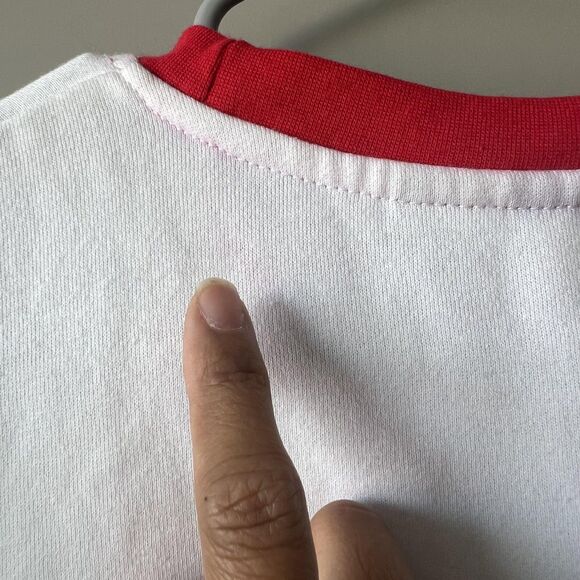 Super Mario Sweatshirt Mens Medium White Red Blue Yellow Nintendo Gamer Crewneck - Picture 14 of 14